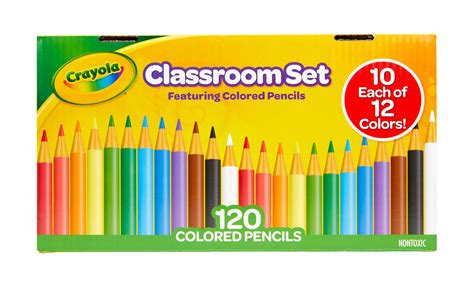 Crayola Classroom Set Colored Pencils Assorted Colors Beginner Child