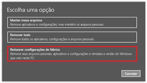 Como Restaurar As Configura Es De F Brica Do Windows