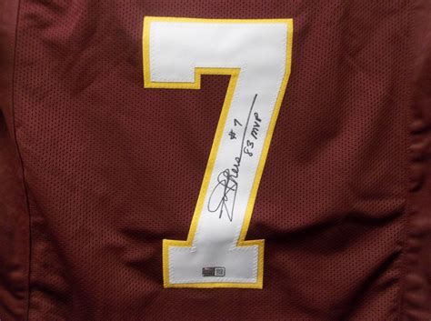 Lot Detail - Joe Theismann Autographed Jersey- Signed “Joe Theismann #7 ...