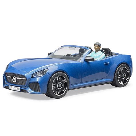 Bruder Roadster Toy Sports Car With Driver Samuel