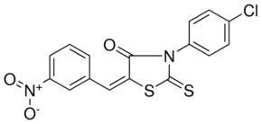 3 4 CHLOROPHENYL 5 3 NITROBENZYLIDENE 2 THIOXO 1 3 THIAZOLIDIN 4