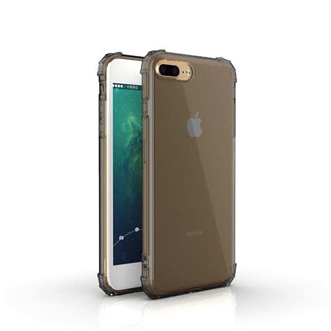 Funda Iphone Plus Plus Silicona Negro Transparente Back Market