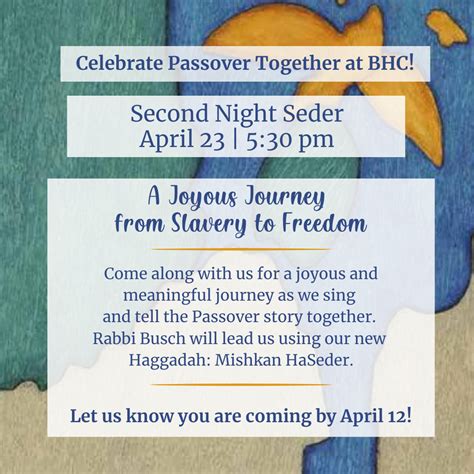 Passover 2024 Second Night Seder