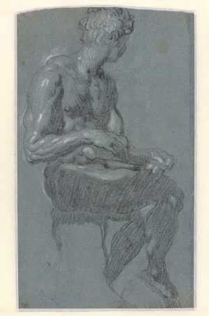 Study Of The Cast Of A Seated Male Nude Museum Boijmans Van Beuningen
