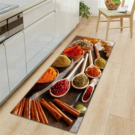 Spices Modern Kitchen Carpet ration Bedroom Carpets Bedside Living Room Mat Bathroom Anti-Slip ...