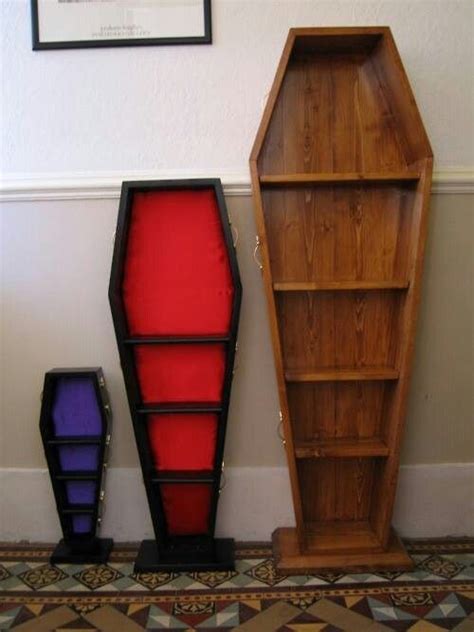 Coffin Bookcases Goth Home Decor Gothic Home Decor Horror Decor