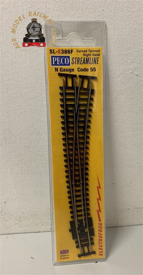 Peco SL E386F N Gauge Curved Double Radius R H AGR Model Railway Store