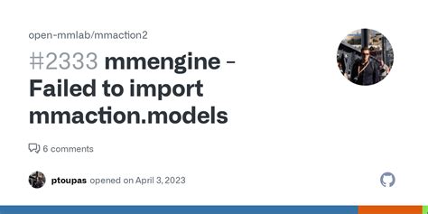 Mmengine Failed To Import Mmaction Models Issue Open Mmlab