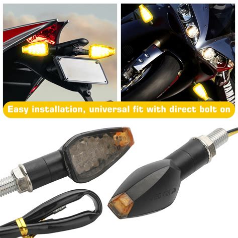 St Ck V Led Motorrad Blinker E Gepr Ft Blinkleuchte Universal