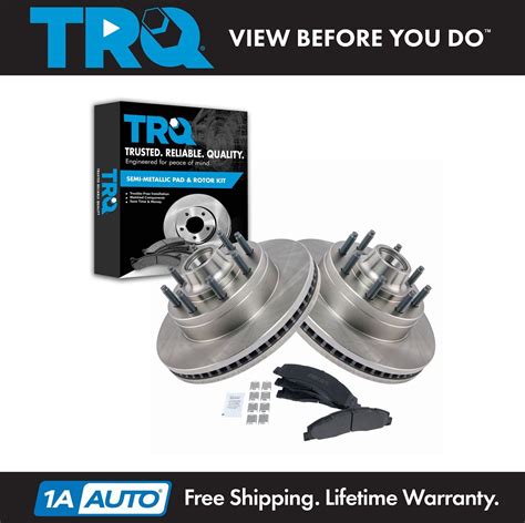 Trq Front Premium Posi Metallic Disc Brake Pads Rotors Kit For Ford