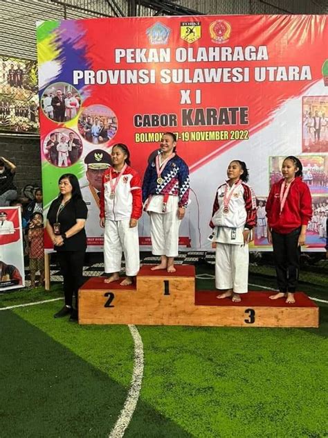 Dua Atlet Karate Boltim Raih Medali Emas Di Porprov Sulut Komunika Sulut