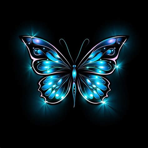 Premium Photo | Blue Abstract Background Isolated Butterfly