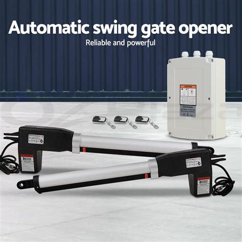 LockMaster Swing Gate Opener Double Automatic Electric Kit Remote ...