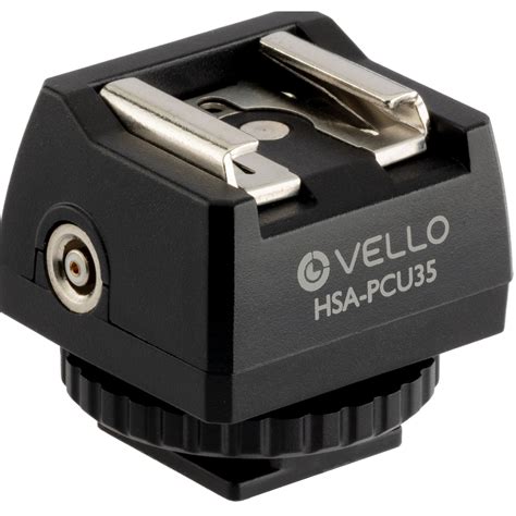 Vello Universal Hot Shoe Adapter With 3 5mm Mini Phono HSA PCU35