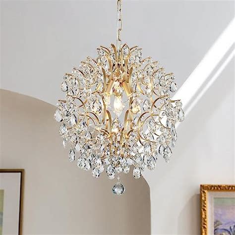 Saint Mossi Modern K Crystal Raindrop Chandelier Lighting Flush