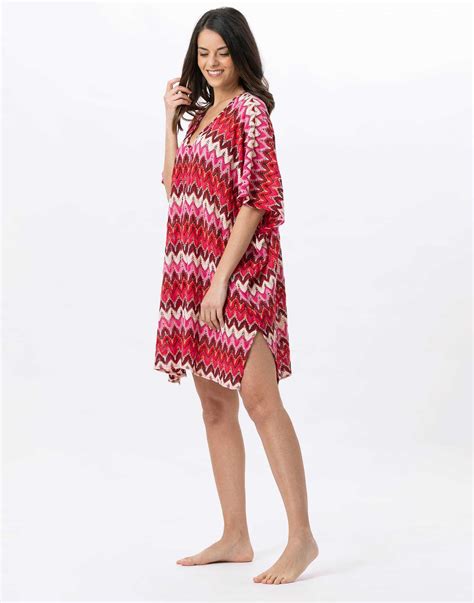 Mesh Knit Kaftan BAHIA Multicoloured Pink Lingerie Le Chat