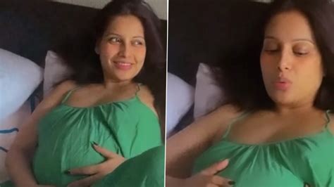 Pregnant Bipasha Basu Flaunts Her Baby Bump While Relaxing On Bed In