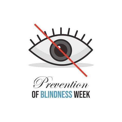 Premium Vector Prevention Of Blindness Week Poster