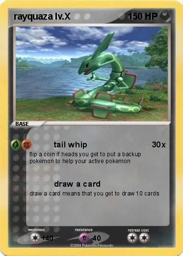 Pokémon Rayquaza Lv X 30 30 Tail Whip My Pokemon Card