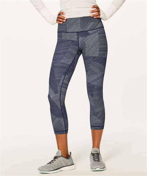 Lululemon Wunder Under Crop Hi Rise Full On Luxtreme Etch