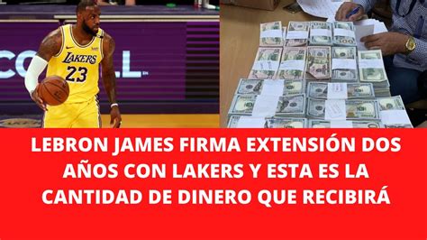 LEBRON JAMES FIRMA EXTENSIÓN DOS AÑOS CON LAKERS Y ESTA ES LA CANTIDAD