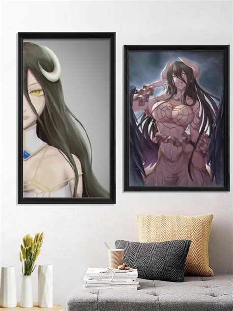 Albedo Karikat R Anime Posteri Odas Hediye Duvar S S Ipek Ev Bask Lar