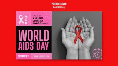 Free Psd World Aids Day Youtube Cover Template