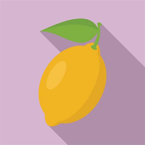 Lemon Fruit Icon Flat Style 14615429 Vector Art At Vecteezy