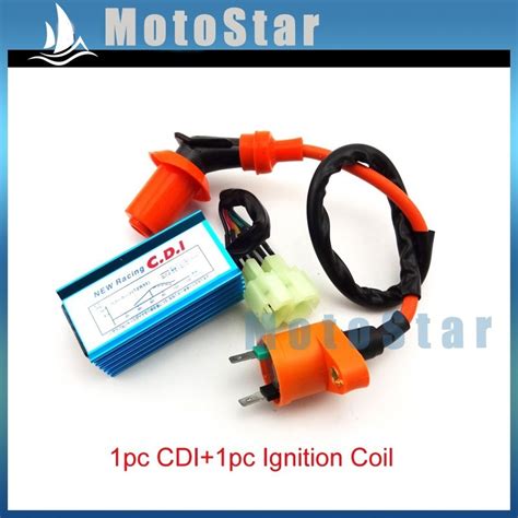 Racing Ignition Coil 6 Pins AC CDI Box For Chinese GY6 50cc 125cc