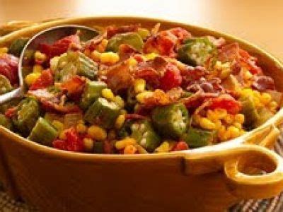 Creole okra, corn & tomatoes - Recipe Petitchef