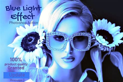 Blue Light Effect Photoshop Action Behance