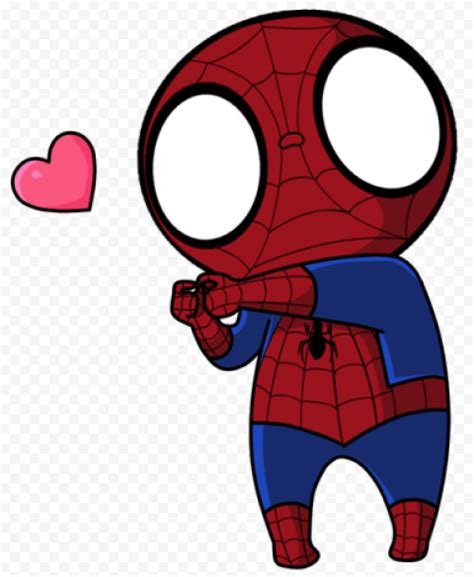 HD Spiderman Chibi Love PNG Citypng