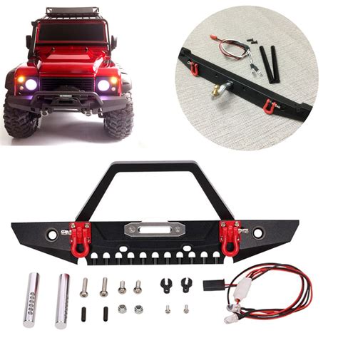 Metal Front RC Car Bumper Set For TRAXXAS TRX4 Axial SCX10 Crawler