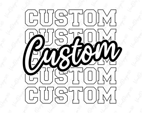 Custom Stacked Svg Script Svg Cricut Personalized Svg Etsy Uk