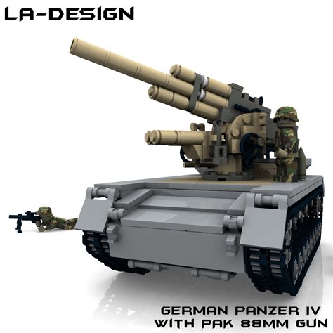 Custom Bauanleitung für WW2 PzKpfw IV mit PAK 88 Kanone Markenwelt