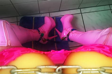 Overknee Boots Pink Latex Stiefel Fetish High Heels Tits Hot 32 Pics XHamster