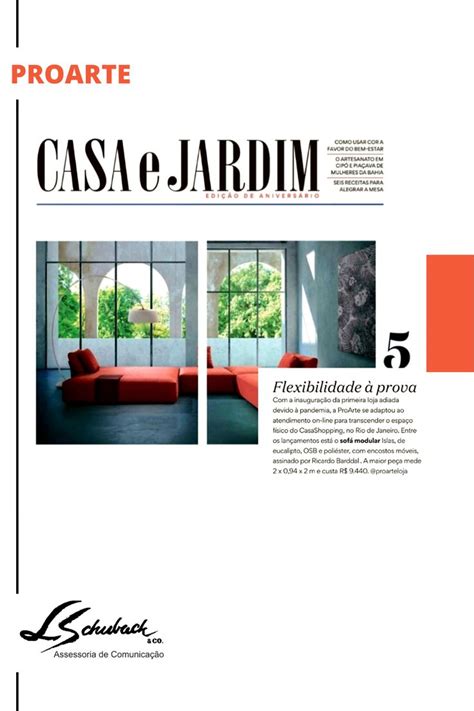 Proarte Na Revista Casa E Jardim Revista Casa E Jardim Revista