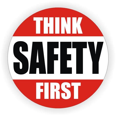 Think SAFETY FIRST Hard Hat Sticker Motorcycle Welding Welder Helmet ...