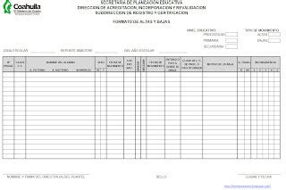 Formatos En Excel Formato De Altas Y Bajas Sep