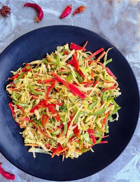 Cabbage Stir Fry With Carrots And Peppers Healthier Steps