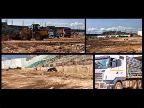 Létat davancement des travaux de rénovation du stade Lumumba de