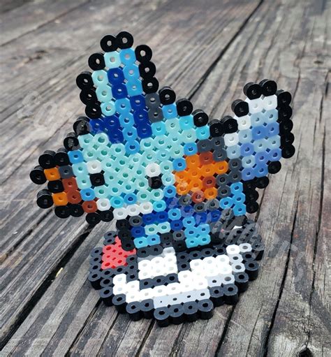 Mudkip With Pokéball Stand Pokémon Pixel Art Perler Art Ebay