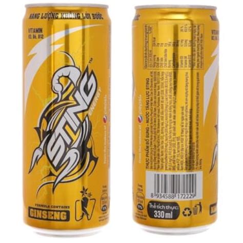 Sting Energy Drink Can 330ml Ginseng