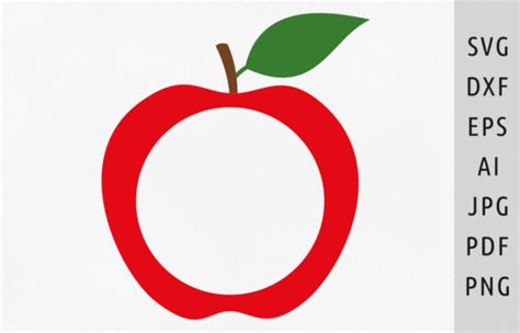 Apple Split Monogram Svg Teacher School Graphic By Julias Digital