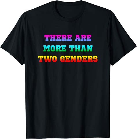 Amazon There Are More Than Two Genders T Shirt Rainbow