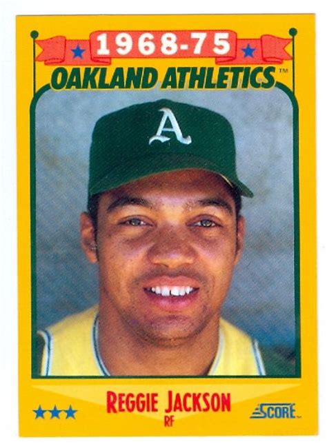 Reggie Jackson Reggie Jackson Baseball Cards Oakland Athletics