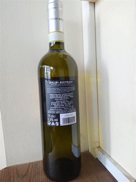 Balbi soprani moscato d'asti 2019, Food & Drinks, Alcoholic Beverages ...