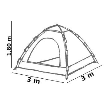 Mandiali E Shop Barraca Camping Pessoas Coluna D Gua Mm Fox Ntk