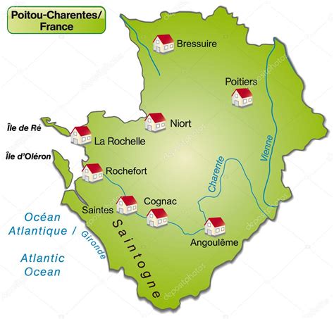 El Mapa De Poitou Charentes