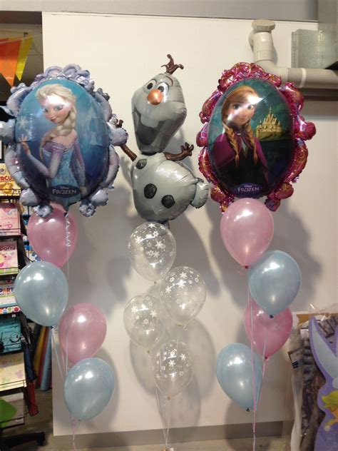 Disney frozen party balloons. Elsa, Ana and Olaf. Made by Let's ...